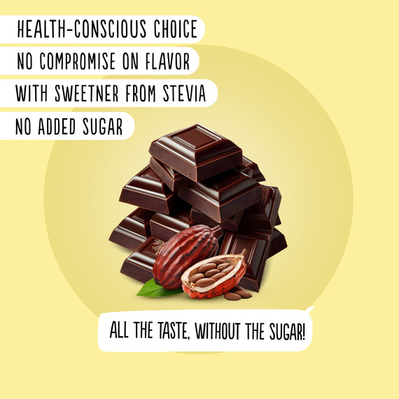 Dark Chocolate 80% with Stevia (75g)