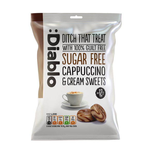 Sugar Free Cappuccino and Cream Sweets (75g)