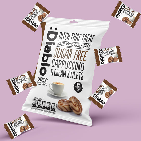 Sugar Free Cappuccino and Cream Sweets (75g)